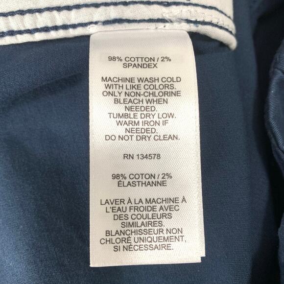 VINEYARD VINES 5" Every Day Shorts Women 24 Navy Blue Flat Front Khaki NWT - Picture 8 of 8